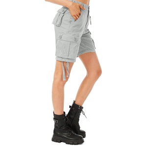 2024 Cargo Shorts mujeres nuevo estilo diseño profesional algodón Cargo Shorts para mujeres cómodos bolsillos 6 bolsillos pantalones personalizados - Product Image 5