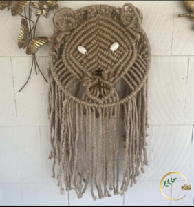 Grande tapisserie murale décorative en jute, faite à la main, en fibres naturelles durables, pour la maison et les espaces commerciaux - Product Image 3