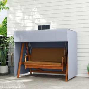 Copertura dell'oscillazione del portico dell'amaca del Patio esterno grigio scuro 81 "x 49" x 65 "copertura durevole della mobilia - Product Image 3