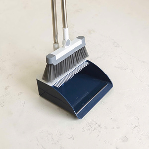 Ensemble balai et pelle modernes avec manche en aluminium, poils en nylon, pelle en plastique extensible pour le nettoyage des sols, usage domestique - Product Image 5