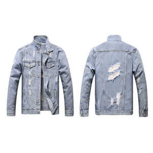 Chaquetas Vaqueras para Hombre al por Mayor, Estilo Más Popular, Nueva Llegada, Última Tendencia en Moda Urbana, Chaquetas Vaqueras Desgastadas - Product Image 6