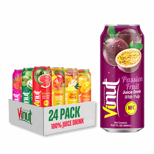 Para VINUT Factory Direct 490ml Bebida de jugo de frutas y verduras sin azúcar con pulpa OEM/ODM Etiqueta privada Muestra gratis de Vietnam - Product Image 1