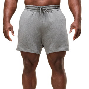 <b>Mens</b> Power <b>5</b> <b>Inch</b> Oversized Fit Gym <b>Shorts</b> Heavyweight Training Workout Bodybuilding Fitness <b>Shorts</b> Charcoal Core Marl - Product Image 1