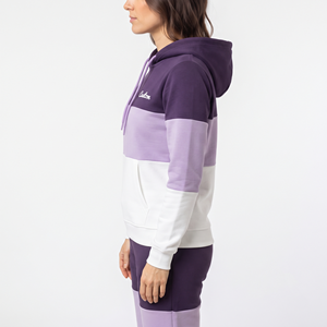 Sudadera con Capucha de Poliéster de Tres Tonos para Mujer, Estilo Casual, Bloques de Color, Tejido de Punto, Corte Regular, Manga Larga, para Invierno - Product Image 4