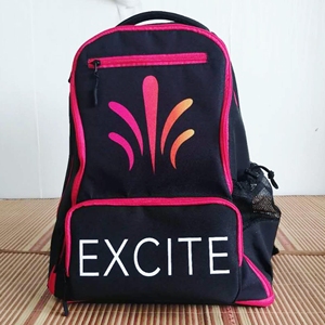 Squad Cheerleading <b>Backpack</b> <b>Black</b> Pink Team Bag Custom Logo OEM Wholesale Competition - Product Image 2