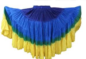 Confortable élégant 25 Yard coton danse du ventre jupe taille libre respirant cravate teinture Tribal soirée porter ceinture décoration pour les femmes - Product Image 6