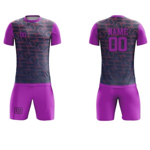 Maillots de football/soccer 100 % polyester à sublimation, personnalisables, séchage rapide, OEM, vente en gros, design sur mesure, coupe courte - Product Image 4