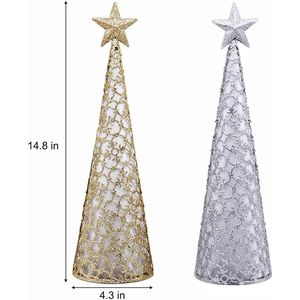 Decorazioni da Tavolo a LED a Forma di Stella, 10 LED a Batteria, Luci Natalizie per Interni, per Natale, Ringraziamento, Matrimoni e Feste - Product Image 2