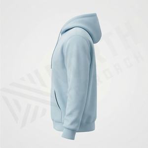 Sweat à capuche 100 % coton pour homme, léger, avec cordon de serrage, logo personnalisé, streetwear, séchage rapide, couleur personnalisée, doux, vente en gros - Product Image 3