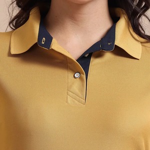 Polo personnalisé pour femme à manches courtes 100 % coton original respirant – T-shirt uni décontracté pour femme – Polo sportswear pour dames - Product Image 2