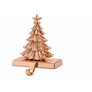 Soporte de Lujo para Calcetines Navideños en Oro Rosa, Colgador Metálico para Chimenea, Decoración para el Hogar, Venta al Por Mayor - Product Image 1