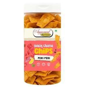 Chips de Garbanzo Negros Peri Peri, Bocadillo Saludable, Chips de Garbanzo Crujientes, Alto en Proteínas, Sin Gluten, Sabor Picante, Bocadillo Crujiente - Product Image 1