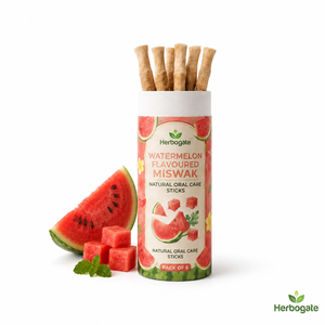 Paquetes de Miswak con Sabor a Sandía, Paquete de 6 Palitos Tradicionales de Higiene Bucal Natural con Agradable Sabor a Sandía para el Cuidado Dental Diario - Product Image 2