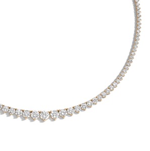 Collier tennis KIVORA plaqué or rose avec moissanite, certifié IGI, design couronne hip-hop, taille brillant, serti à griffes, cadeau de fête - Product Image 3