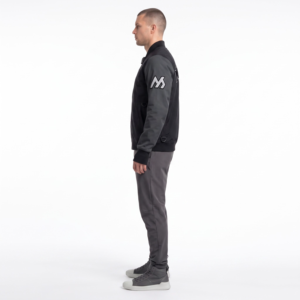 OEM Techwear Waterproof Ripstop Nylon Varsity <b>Jacket</b> with Customizable Badge and <b>Sherpa</b> Lining - Product Image 3