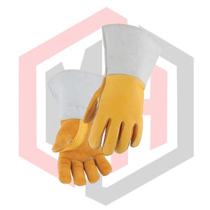 ถุงมือเชื่อมหนังพรีเมียมแบบยาวพิเศษ ถุงมือป้องกันเต็มรูปแบบ ยืดหยุ่น ระบายอากาศได้ดี ทนต่อการฉีกขาด ป้องกันไฟฟ้าสถิต ปราศจากซิลิโคน - Product Image 3