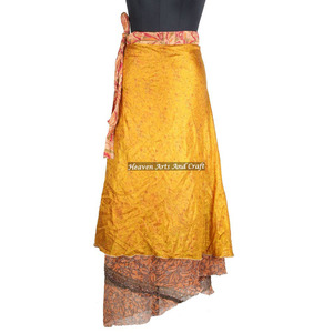 Nueva Falda Larga Estampada India con Diseño Envolvente, Pareo Sarong Mágico de 38 Pulgadas, Último Diseño Personalizado, Ropa de Moda para Mujer - Product Image 5