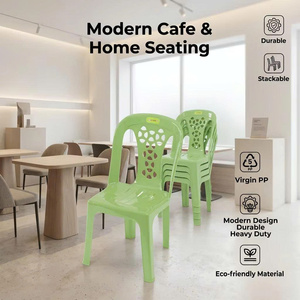 Portable <b>Stackable</b> Small Plastic <b>Chair</b> Drainage Seat Slots Street Food Vendor Kindergarten School Outdoor Garden Utility - Product Image 1