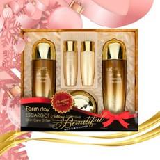 Set di Cura Intensiva della Pelle Farmstay Escargot Noblesse in 3 Pezzi per il Viso, Regalo Perfetto per Fidanzata, Mamma, Compleanno, Anniversario - Product Image 1