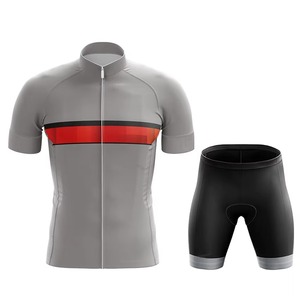 Sports Wear Spandex/Cotton Breathable Quick Dry Custom Cycling Uniform Top Selling Jersey Cheap Price Sale - Product Image 3