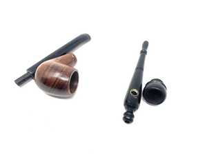 Pipa de Tabaco de Madera de Briar de Lujo Hecha a Mano, Reutilizable, con Acabado Espejo, de Madera Maciza, Curvada, Clásica, Portátil, Estilo Vintage, Coleccionable - Product Image 4