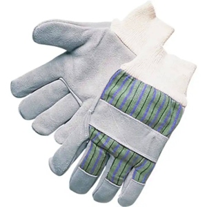 Premium Cowhide Split Leather <b>Driver</b> <b>Gloves</b> Working Assembly Gardening Leather Work <b>Gloves</b> Cotton Back Knitted Safety <b>Gloves</b> - Product Image 3