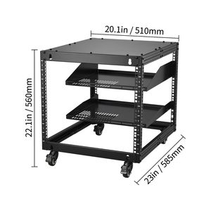 Rack Server Open Frame 9U, Profondità Regolabile 23FT-40FT, Montaggio a Parete o Autoportante, Rack di Rete a 360 Gradi C - Product Image 6