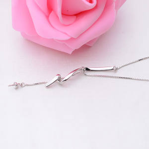 Conjunto de Collar con Colgante en Forma de S de Plata S925, Personalizado, con Soporte para Accesorios de Perlas DIY 305 - Product Image 5