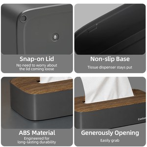 Boîte <span class=keywords><strong>à</strong></span> <span class=keywords><strong>mouchoirs</strong></span> de bureau en plastique ABS personnalisable, boîte <span class=keywords><strong>à</strong></span> <span class=keywords><strong>mouchoirs</strong></span> pour la <span class=keywords><strong>maison</strong></span>, boîte <span class=keywords><strong>à</strong></span> <span class=keywords><strong>mouchoirs</strong></span> pour hôtel, boîte <span class=keywords><strong>à</strong></span> serviettes de table pour restaurant - Product Image 2