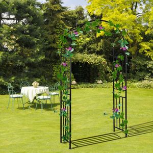 Arche de mariage de 2,2 mètres pour décoration de jardin avec plantes grimpantes – Design élégant pour extérieur - Product Image 2