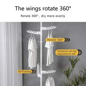 Tendedero de Ropa Ajustable Multicapa de Acero Inoxidable Versátil con Perchero Organizador de Almacenamiento - Product Image 4