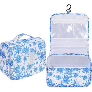 Pengxiaomei Women's Waterproof Hanging Cosmetic Bag Portable <b>Makeup</b> Pouch with Multifunction Handle <b>for</b> Travel Toiletry <b>Storage</b> - Product Image 1