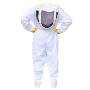 SALVA LEATHER Professional Full Body Beekeeping <b>Suit</b> with Ventilated Hood White Four Seasons Use Model SL-BKS-105 - Product Image 6