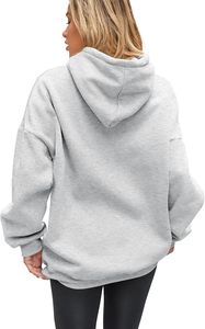 Sudadera con Capucha de Felpa de Algodón para Mujer, Calidad Premium, Tela Suave, Estilo Casual, Cómoda - Product Image 3