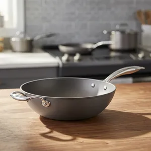 Most Selling Nitrile Series Non Stick <b>Cast</b> Iron Frypan 24cm for Gas and Induction Everyday Kitchen Cooking Use - Product Image 3