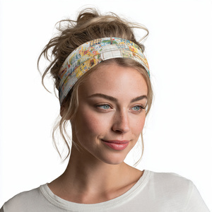 Bandeau pour queue de cheval imprimé Trail Heads pour femmes, bandeau et chouchou imprimés, style streetwear, pour la course, sublimation - Product Image 6