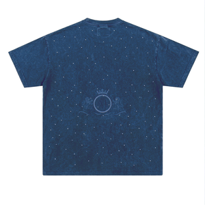 Camiseta de Hombre con Estampado de Caballo Verde y Pedrería, Manga Corta, Cuello Redondo, Informal, de Algodón, Corte Regular - Product Image 4
