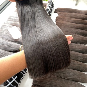 Highest Quality Vietnamese Remy for Machine Double Weft Straight Raw <b>Hair</b> Extensions Wholesale Price Wave Style - Product Image 4