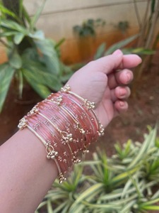 Modern Ladies glass Fashion <b>Bangles</b> <b>Set</b> Stylish <b>Bangles</b> Trendy Stackable <b>Bangles</b> Women Wrist Accessories Daily Wear Fashion - Product Image 3
