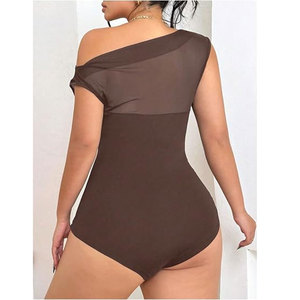 Traje de una Pieza para Mujer, Diseño Moderno y Elegante, Malla Transpirable de Alta Calidad, Textura Sólida y de Alta Gama - Product Image 5