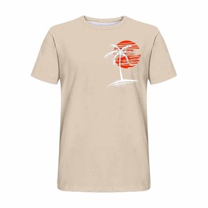 Camisetas de hombre extragrandes, informales, con cuello redondo, de verano, personalizadas con estampado de palmeras, camisetas de vacaciones - Product Image 5