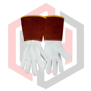 Gants de soudage en peau de mouton, gants de soudage TIG en cuir, résistants aux déchirures, sans silicone, sans poudre, stériles, personnalisables - Product Image 3