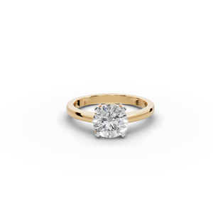 Bague solitaire élégante en diamant de laboratoire, bijou unique et raffiné - Product Image 2