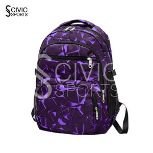 Sac à dos tactique en nylon noir robuste à grande capacité, à double bandoulière, pour la chasse - Product Image 1