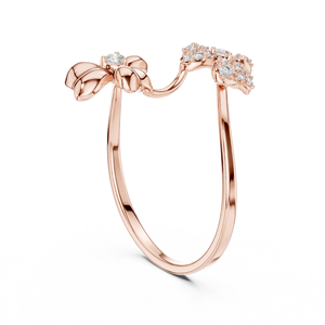 Hartselle Jewels 10K Gold Solitaire <b>Engagement</b> <b>Ring</b> with <b>Cubic</b> <b>Zirconia</b> Perfect for Wedding or Proposal - Product Image 2