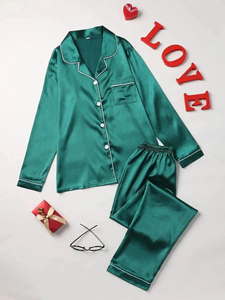 Pyjama d'été décontracté pour femme, nouveau modèle, avec caraco côtelé à imprimé cœurs et short, respirant, taille élastique, motif uni, confortable - Product Image 3