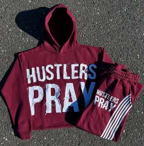 Conjunto Deportivo de Invierno, Estilo Casual, Tejido Grueso, Lavado Ácido, con Logotipo Personalizado, Marca Privada, Alta Calidad, Venta al Por Mayor, Unisex - Product Image 1