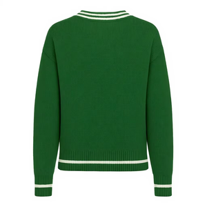 Personnalisé D |   S |   Pulls à col en V avec logo T pour les sororités/fraternités/écoles/collèges/universités, cardigans tricotés unisexes - Product Image 2
