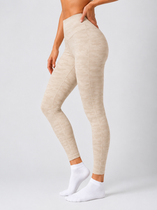 printed <b>compression</b> <b>legging</b> for women high waist soft stretch breathable fabric casual wear yoga fitness gym sports workout OEM - Product Image 3