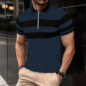 Polo de Verano 2026 para Hombre, Manga Corta, Casual, Transpirable, Cómodo, con Cierre, Camiseta Tipo Polo - Product Image 1